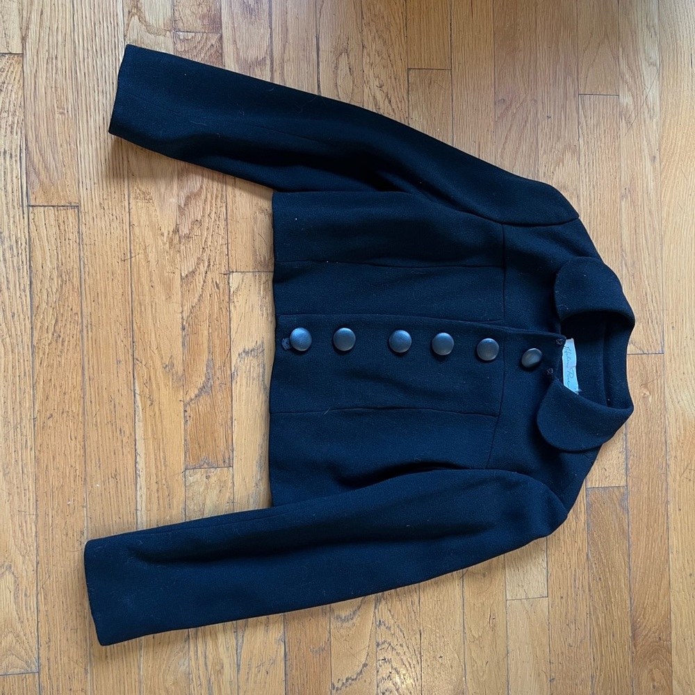 VINTAGE 1950's Helen Rose Cropped Black Jacket